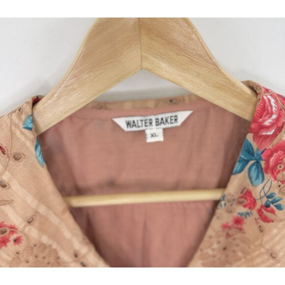 Walter Baker Women’s Irma Top In Bontanic Eyelet Blouse Boho Size XL - Picture 6 of 13